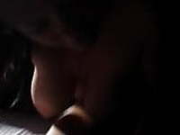 Amateur homemade BJ British big tits and cumshot 