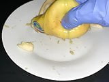 Fingering a banana