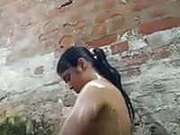 Beautiful Pakistani Teen Bathing