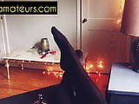 ASMR AFTER WORK FOOT TEASE WITH STOCKINGS