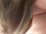 Blonde BU sucking my cock