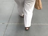 PAWG BBW GILF in white pants vpl 2