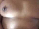 Touching my ebony teen pussy
