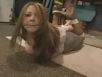 Maya hogtied . . .
