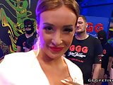 Czech tattooed busty blonde teen gets cumshots