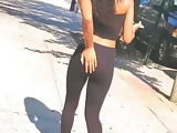 Black Legging Tease