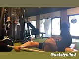 Natalie Alyn Lind working out at the gym 03