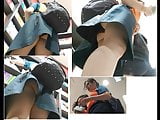 Singapore Upskirt 7 - Thick student black panties