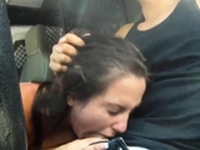 Rough outdoor bondage Renee Roulette went to a party last