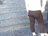 Two teens in black leggings