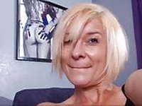 Cougar abuses adult toys while alone at home