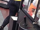 Candid Phatazz Latina in Leggings 