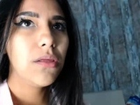 Lovely teen girl enjoys foot fetish sex