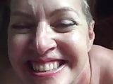 Cumslut takes a facial 