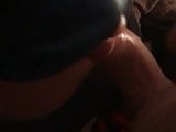 Hot Asian GF Tied up, blindfolded & choking on my cock