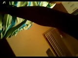 my slut Aga wanks my juice on her pantyhose