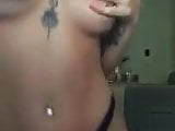 Blonde shows her tits and ass on periscope