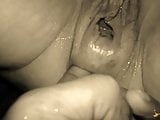 Make her pussy squirt before strech her asshole