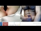 Videochat 78 Girl plays with two dildos and my dick
