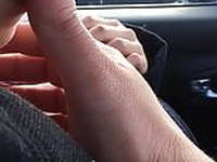 Playing With Asian Teens Nipples in Car for All too See!