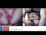 Videochat 67 Hairy girl fingering her pussy for my dick
