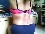 Girl in Pink Bra