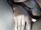 Kenyan Ebony rubbing her pussy horny 