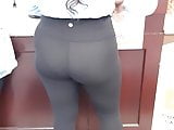 Thick teen in black spandex