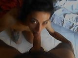 Fabiana sucks my cock and takes all my cum