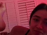 american slut jerking and licking her lover