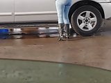 Fine ass big booty ebony at gas station
