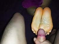 A guy from class asked if he can cum on my soles