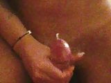 Quick handjob and cum