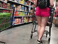 Trashy White Girl Shorts Shorts Cheeks Peeking 