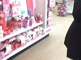 Teen with pink thong VTL under her leggings
