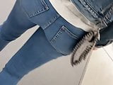 Sisters hot Jeans ass in IKEA 