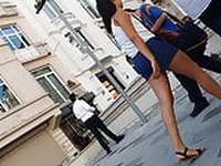 Natural Beauty in Blue Mini Short