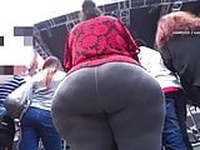 Mega Latina booty in grey pt 2