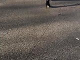Sexy girl in street