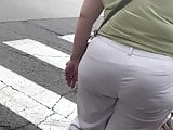 PAWG BBW GILF in white pants VPL 1
