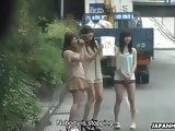 Japanese teens, Shiori, Nozomi and Yuuko, uncensored