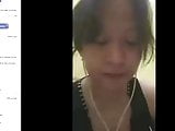 Jerking and cum during Skype with Amelia - Bad wifi signal