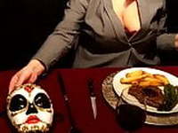 FLR Mistress and Femdom Sissy Enjoy Steak And BlowJob Day