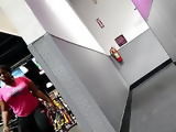 Quick shot cute black girl big tits big ass