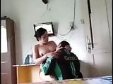 beautiful indonesian girl with a ojek online