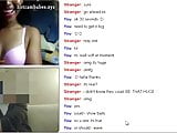 Ebony camgirl watches big dick on sexchat